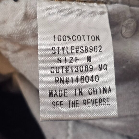 Signature 8 Blue Denim Shorts Women Distressed High Rise Button Down Size M - Picture 9 of 14